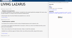 Desktop Screenshot of living-lazarus.blogspot.com