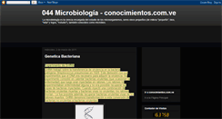 Desktop Screenshot of conocimientos-microbiologia.blogspot.com