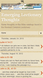 Mobile Screenshot of emerginglectionarythoughts.blogspot.com