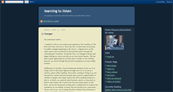 Desktop Screenshot of learning-to-listen.blogspot.com