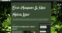 Desktop Screenshot of ecomuseo-newmediaart.blogspot.com