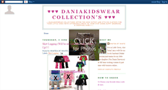 Desktop Screenshot of daniakidswearcollections.blogspot.com