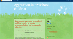 Desktop Screenshot of aggressioninpreschoolchildren.blogspot.com