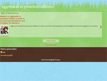 Tablet Screenshot of aggressioninpreschoolchildren.blogspot.com