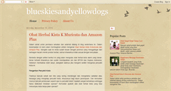 Desktop Screenshot of blueskiesandyellowdogs.blogspot.com