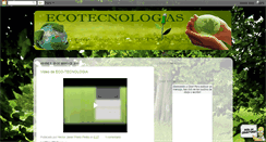 Desktop Screenshot of ecoteconologias.blogspot.com