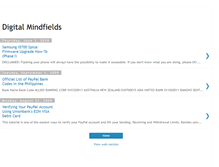 Tablet Screenshot of digitalmindfields.blogspot.com