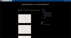 Desktop Screenshot of myphotographyexperiments.blogspot.com