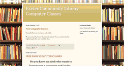 Desktop Screenshot of exeterlibrarycomputerclasses.blogspot.com