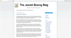 Desktop Screenshot of jewishboxing.blogspot.com