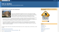 Desktop Screenshot of faitauquebec.blogspot.com