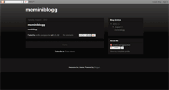 Desktop Screenshot of meminiblogg.blogspot.com