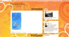 Desktop Screenshot of krystynesblog.blogspot.com