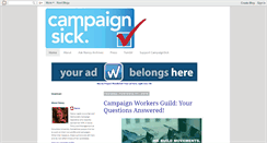 Desktop Screenshot of campaignsick.blogspot.com