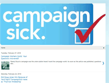 Tablet Screenshot of campaignsick.blogspot.com