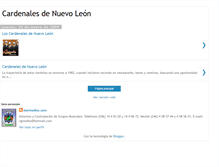 Tablet Screenshot of cardenalesdenuevoleon.blogspot.com