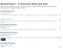 Tablet Screenshot of beyondproject.blogspot.com