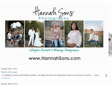 Tablet Screenshot of hannahsonsphotography.blogspot.com