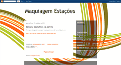 Desktop Screenshot of catiamaquiagem.blogspot.com