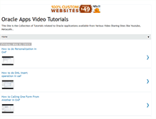 Tablet Screenshot of oracleappsvideotutorials.blogspot.com