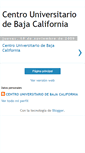 Mobile Screenshot of centrouniversitariodebajacalifornia.blogspot.com