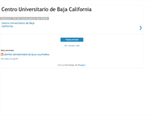 Tablet Screenshot of centrouniversitariodebajacalifornia.blogspot.com