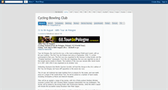 Desktop Screenshot of ciclismobowlingclub.blogspot.com