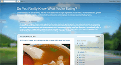 Desktop Screenshot of doyoureallyknowwhatyoureeating.blogspot.com