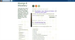 Desktop Screenshot of musingsmiscellany.blogspot.com