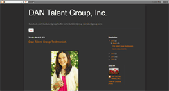 Desktop Screenshot of dantalentgroup.blogspot.com