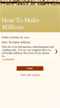 Mobile Screenshot of howtomakemillionsbiz.blogspot.com