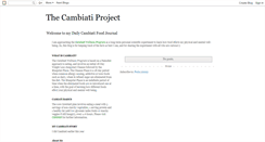 Desktop Screenshot of cambiatiproject.blogspot.com