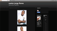 Desktop Screenshot of cantorjorgeflores.blogspot.com