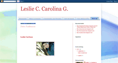 Desktop Screenshot of leslie--carolina.blogspot.com