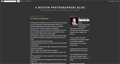 Desktop Screenshot of bostonphotographersblog.blogspot.com