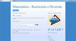 Desktop Screenshot of matematica-raciocioniodiversao.blogspot.com