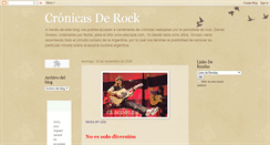 Desktop Screenshot of cronicasderock.blogspot.com