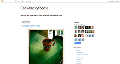 Desktop Screenshot of cackalackyfoodie.blogspot.com