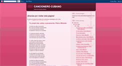 Desktop Screenshot of cancionescubanas.blogspot.com