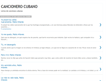 Tablet Screenshot of cancionescubanas.blogspot.com
