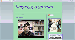Desktop Screenshot of linguaggiogiovani.blogspot.com