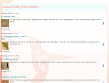 Tablet Screenshot of laurascraftyadventures.blogspot.com