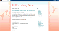 Desktop Screenshot of kefferlibrarynews.blogspot.com