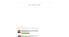 Desktop Screenshot of how-to-get-six-pack-abs.blogspot.com