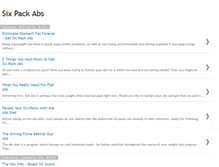 Tablet Screenshot of how-to-get-six-pack-abs.blogspot.com