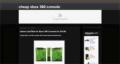 Desktop Screenshot of cheapxbox360consoledeal.blogspot.com
