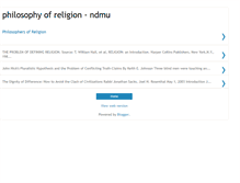 Tablet Screenshot of philosophyofreligion-ndmu.blogspot.com
