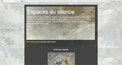 Desktop Screenshot of espacesdusilence.blogspot.com