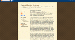 Desktop Screenshot of football-betting-systems-review.blogspot.com