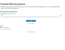 Tablet Screenshot of football-betting-systems-review.blogspot.com